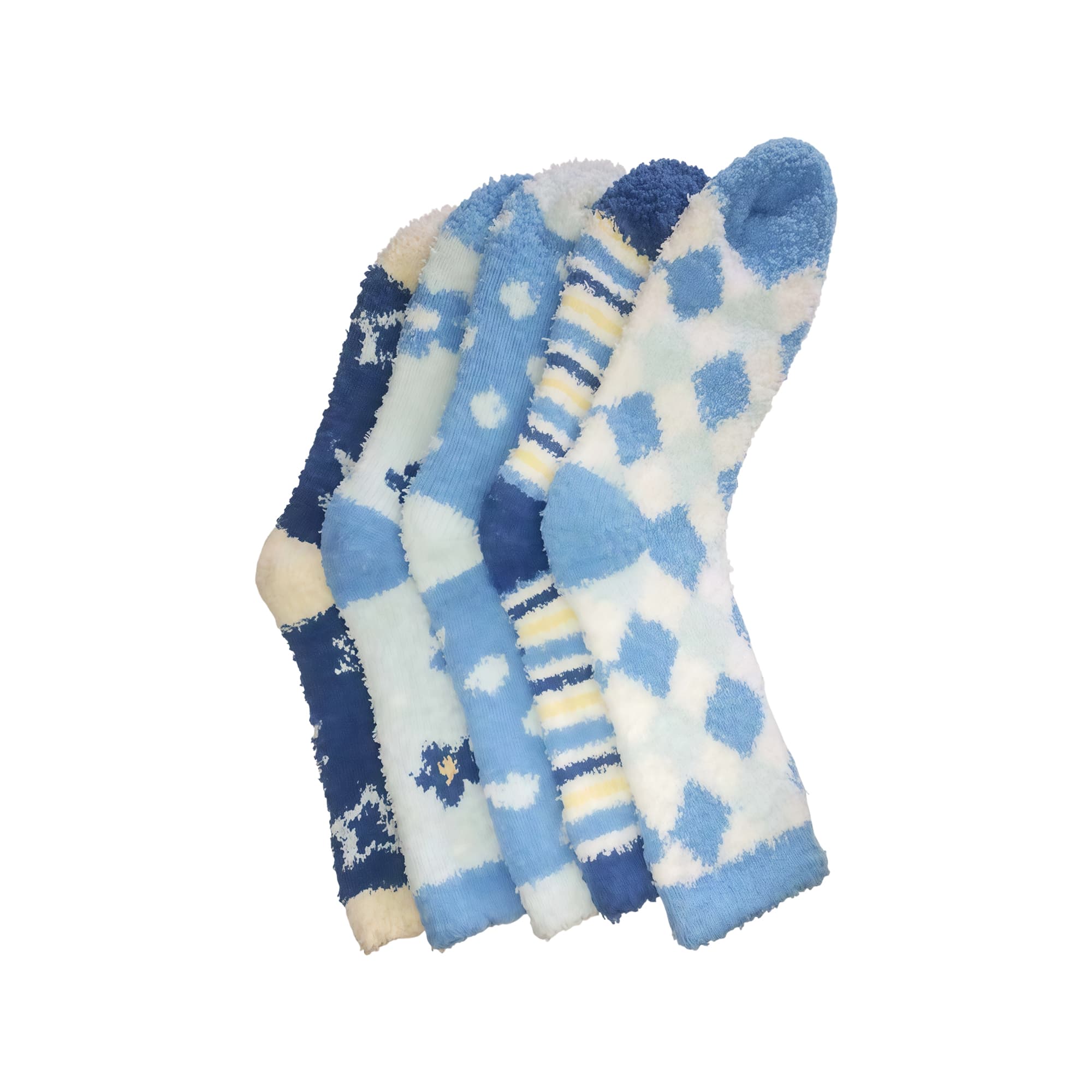 Blue and White Mixed Patterns, view 1
