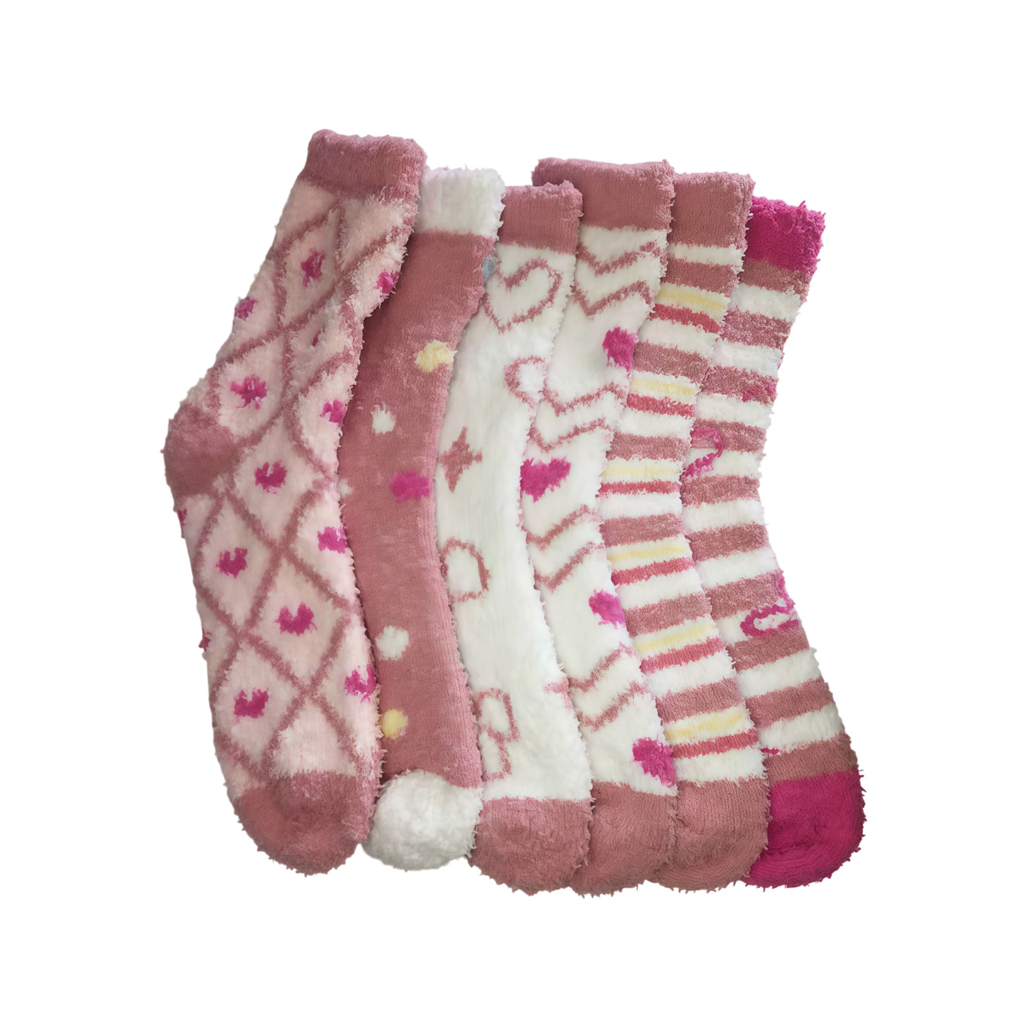 Pink Hearts and Geometric Patterns, view 1