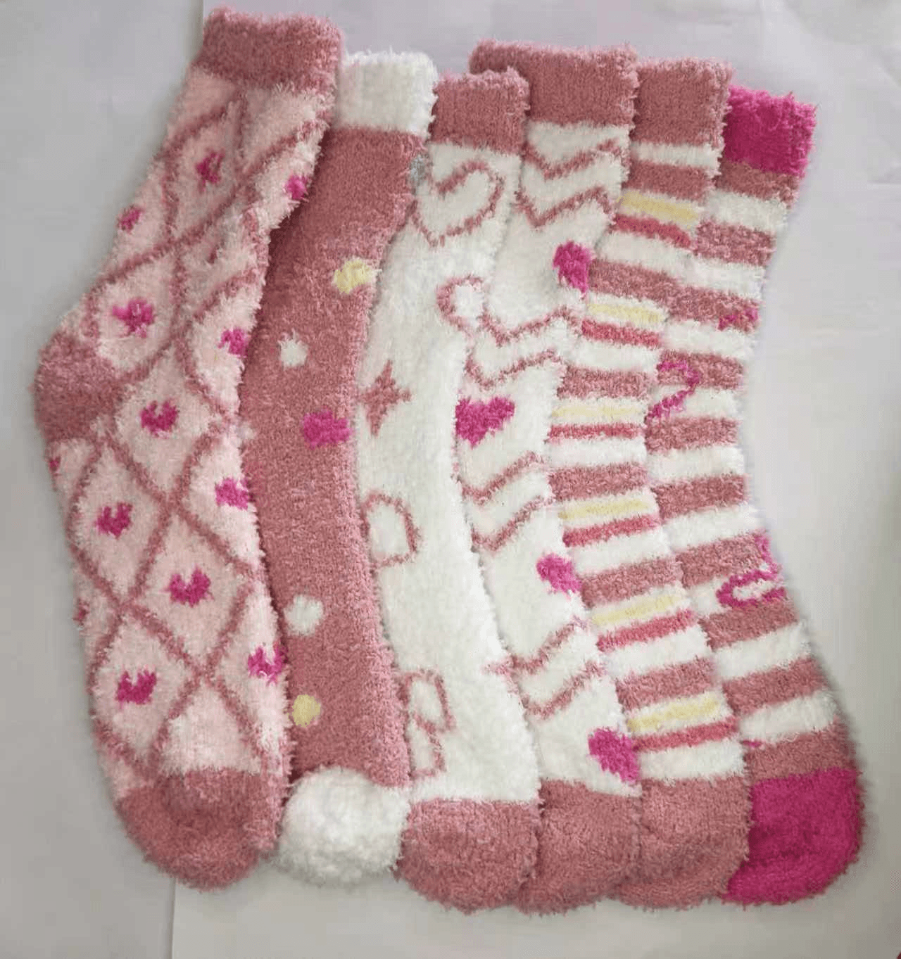 Pink Hearts and Geometric Patterns, view 2